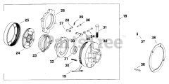Kohler K482-35221 - Kohler K-Series Engine, Basic Version, 18hp, 13.4kW Clutch (Cont.) 021700571