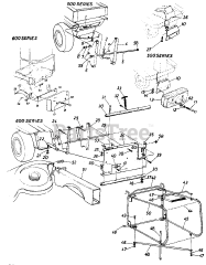 White Outdoor 196-062-000 - White Outdoor Rear Bagging Grass Catcher (1986)