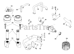 Kohler M18-24558 - Kohler Magnum Engine, Made for Aetco, 18hp, 13.4kW Exhaust 12-15-300 (TP-2233-C)