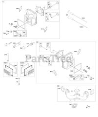Briggs & Stratton 40R677-0004-B1 - Briggs & Stratton Vertical Engine Cylinder Head, Rocker Arm Cover, Intake Manifold
