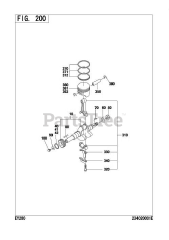 Subaru Robin EY280D54200 (EY28) - Subaru Robin Engine 200 Crankshaft