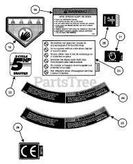 Snapper EFRP 216516TV (7084422) - Snapper 21" Walk-Behind Mower, 6.5hp Decals (Part 3)