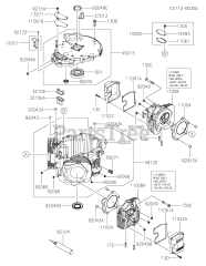 Kawasaki FX921V-ES04 - Kawasaki Engine CYLINDER/CRANKCASE
