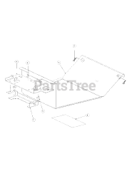 Cub Cadet M60-KW (53AB5D8X150) - Cub Cadet 60" Tank Zero-Turn Mower, 25hp Kawasaki (2003) Floor Panel Assembly