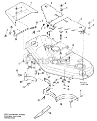 AGCO 1316 H (1692480) - AGCO 42" Rear-Engine Riding Mower, 16hp 42" Mower Housing &amp; Cover Group