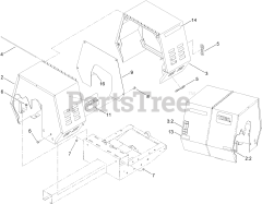 Toro 68018 C (MM-850E-S) - Toro Mortar Mixer (SN: 313000001 - 313999999) (2013) Cowl Assembly
