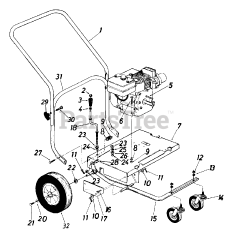 MTD 238-244 (242-692-134) - MTD Walk-Behind Blower (1992) (Home Depot)