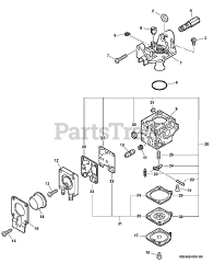 Echo SRM-210 - Echo String Trimmer (SN: 07001001 - 07999999) Carburetor -- RB-K66B  S/N: 07001001 - 07004317
