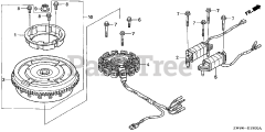 Honda BFP8 D2 XRA (BAAJ) - Honda Outboard Engine, Made in Japan (SN: BAAJ-1100001 - BAAJ-9999999) FLYWHEEL