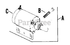 Kohler K241-46720 - Kohler K-Series Engine, Made for John Deere, 10hp, 7.5kW Electric Start, Bendix Drive (Cont.) 0209009771