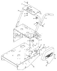 Gravely 988080 - Gravely Pro 200 Walk-Behind Mower Power Unit, 15hp Kohler (SN: 000101 & Above) Frame