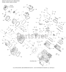 Kohler CH960-2005 - Kohler Command PRO Engine, Basic Version, 36hp, 999cc 04 CylinderHead/Breather
