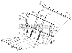 Cub Cadet 302 (190-302-100) - Cub Cadet 42" Snow Blade Blade (2010 &amp; before)