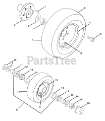 Gravely 987068 - Gravely Lawn Tractor, 18hp Kohler, With Hydraulic Lift (SN: 000101 & Above) FRONT AND REAR WHEELS - 066, 067, 068, 069 - G SERIES