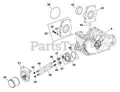 Kohler TH16-52506 - Kohler Triad Engine, Basic Version, 16hp, 11.9kW Oil Pan/Lubrication (cont.) 3-28-3B Rev 4/18/2006