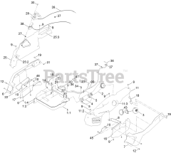 Toro 77502 - Toro 50" TimeCutter MyRide Zero-Turn Mower (SN: 417162420 - 417399999) Fuel Pod Assembly