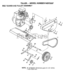 Weed Eater WE F500 F - Weed Eater Tiller (1998)