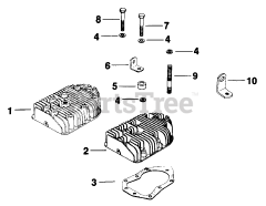 Kohler K301-4796 - Kohler K-Series Engine, Basic Version, 12hp, 9kW Cylinder Head (TP-2097)