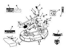 Toro 05-38SY02 - Toro 38" Side-Discharge Mower Deck (SN: 010000001 - 019999999) (1991) Deck Assembly