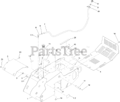 Toro 23208 G (STX-26) - Toro Stump Grinder (SN: 316000001 - 316999999) (2016) Frame Assembly