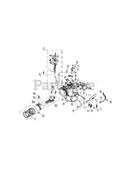 Troy-Bilt 5P70M0B - Troy-Bilt Engine 5P70M0B Crankcase