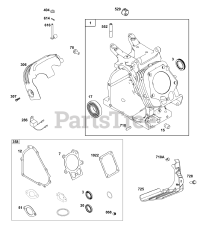 Briggs & Stratton 19L237-0427-G1 - Briggs & Stratton Horizontal Engine Cylinder Group
