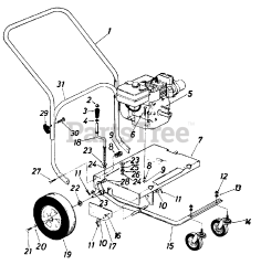 MTD 241-695 - MTD Walk-Behind Blower Vacuum (1991)