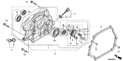 Honda GX240 UT1 LX2 (GCATT) - Honda Engine, Made in Thailand (SN: GCATT-1000001 - GCATT-9999999) CRANKCASE COVER (2)