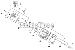 Exmark EXS-20KC - Exmark Explorer Zero-Turn Mower, 20hp Kohler (SN: 090000 - 101999) (1994) Head/Valve/Breather - Style "B"