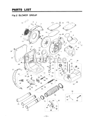 RedMax EB 431 - RedMax Backpack Blower (SN: 410001 & Above) (1994-10)