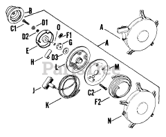 Kohler K241-46577 - Kohler K-Series Engine, Made for Layton Mfg., 10hp, 7.5kW Retractable Starter 23-8-2 TP-404-C