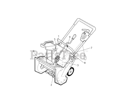 Dynamark 1695716 - Dynamark 21" Snow Thrower (2009) Decals