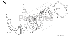 Honda EM5000SX K1 A/A (EA7) - Honda Generator, Made in Japan (SN: EA7-1100001 - EA7-1125948) CRANKCASE COVER