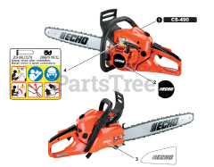 Echo CS-490 - Echo Chainsaw (SN: C68315001001 - C68315999999)
