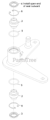 Exmark VTS691CKA48400 - Exmark 48" Vantage S-Series Stand-On Mower, Kawasaki FX691V (SN: 315000000 - 315999999) (2015) Idler Arm Assembly No. 116-3806