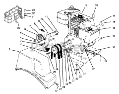 Toro 38052 (521) - Toro 21" Snow Thrower (SN: 069000001 - 069999999) (1996) Engine Assembly