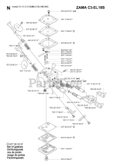 Husqvarna 340 e - Husqvarna Chainsaw (SN: 20051800001 - 20062300000) CARBURETOR DETAILS 2
