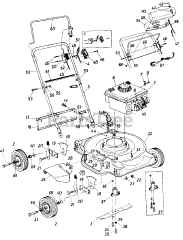 Wizard MTD 3809A68 - Wizard Walk-Behind Mower (1986) (Western Auto) Parts