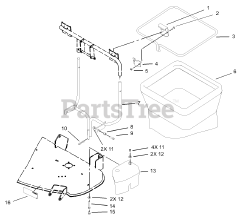 Toro 79480 - Toro 42"/48" Vacuum Bagger for XT Series Tractors (SN: 240000001 - 240999999) (2004)