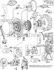 Briggs & Stratton 131232-0181-01 - Briggs & Stratton Horizontal Engine
