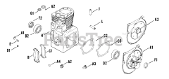 Kohler K241-46720 - Kohler K-Series Engine, Made for John Deere, 10hp, 7.5kW Crankcase 02090069183