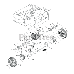 Scag SFC30-7CV-S - Scag 30" Walk-Behind Mower, 224cc Kohler (SN: T4500001 - T4599999)