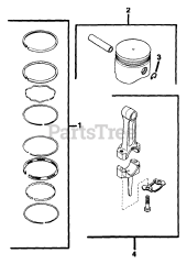 Kohler K181-301027 - Kohler K-Series Engine, Made for H.L. Diehl, 8hp, 6kW Piston &amp; Rod 020700519