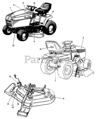 Simplicity 1692261 - Simplicity Broadmoor Lawn Tractor, 12.5hp