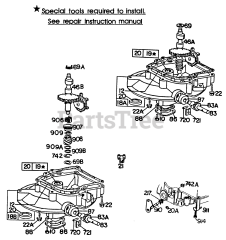 Briggs & Stratton 93508-0237-XX - Briggs & Stratton Vertical Engine (2)Sump Bases &amp; Right Angle Dr