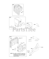 Briggs & Stratton 203437-0110-E9 - Briggs & Stratton Horizontal Engine Exhaust System