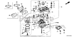 Honda EM4000SX AT1 (EBRC) - Honda Generator, Made in China (SN: EBRC-1000001 - EBRC-1499999) CARBURETOR (2)