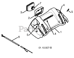 Poulan Pro PR 14527 ES (961980047-04) - Poulan Pro Snow Thrower (2012-08) HANDLE