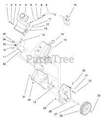 Toro 38419 (CCR 2450) - Toro Snow Thrower (SN: 200000001 - 200012436) (2000) Engine and Frame Assembly
