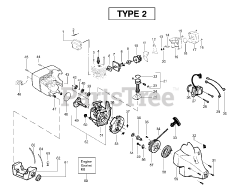 Weed Eater XT 300 - Weed Eater String Trimmer, Type 2 Engine Assembly Type 2